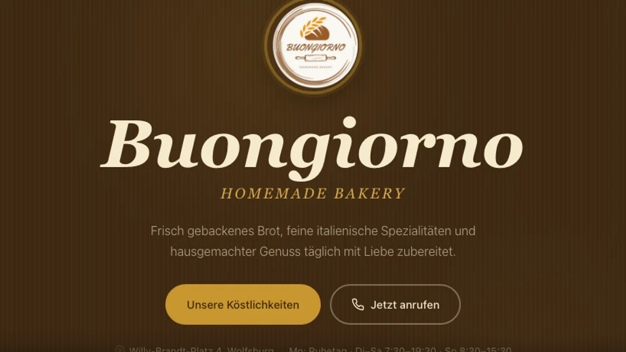 Buongiorno, Website Referenz
