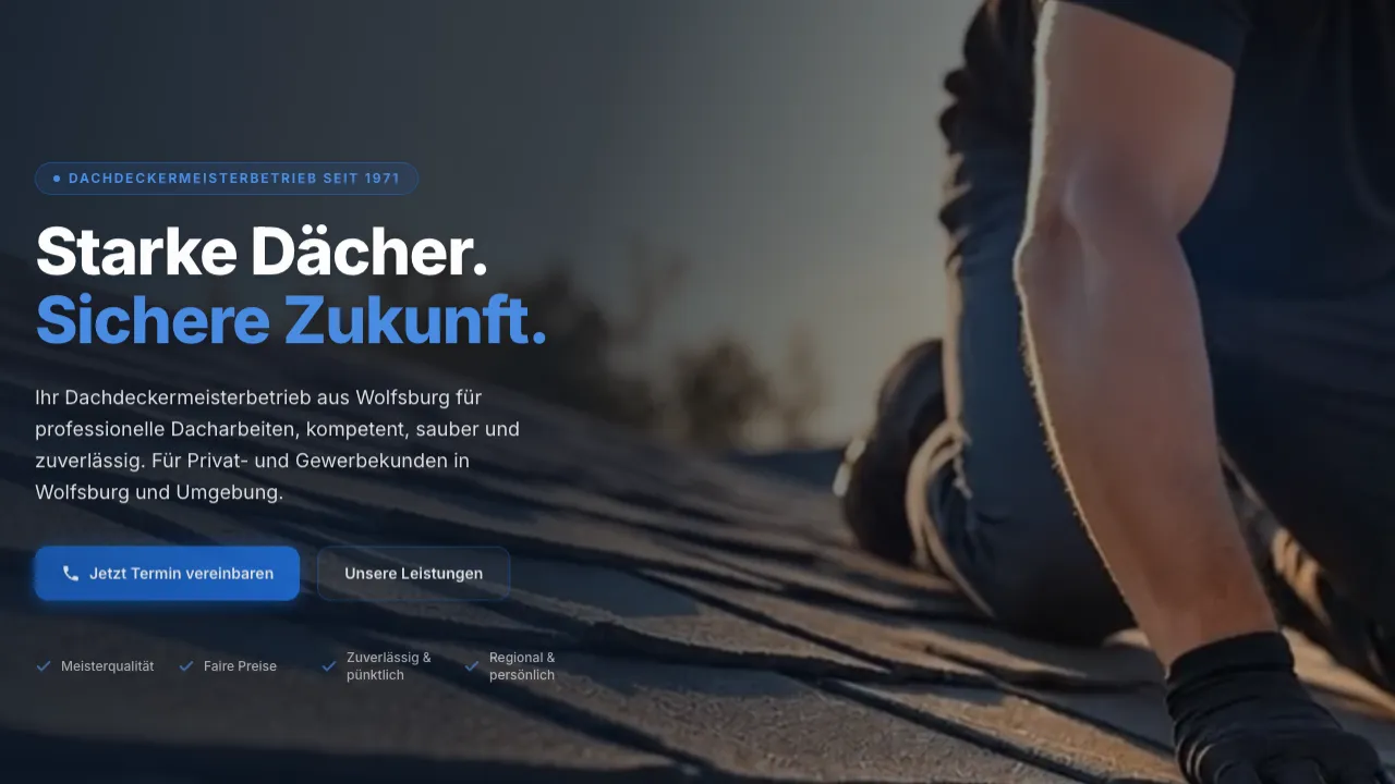 Dachdecker Wolfsburg, Website Referenz