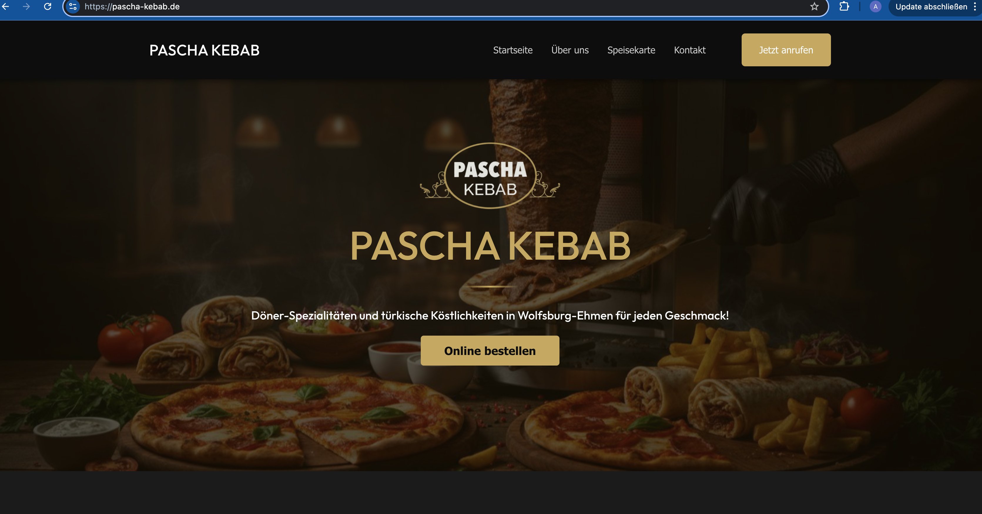 Pascha Kebab – Website Referenz