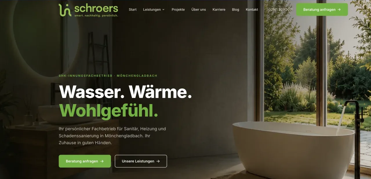 Schroers GmbH & Co. KG, Website Referenz